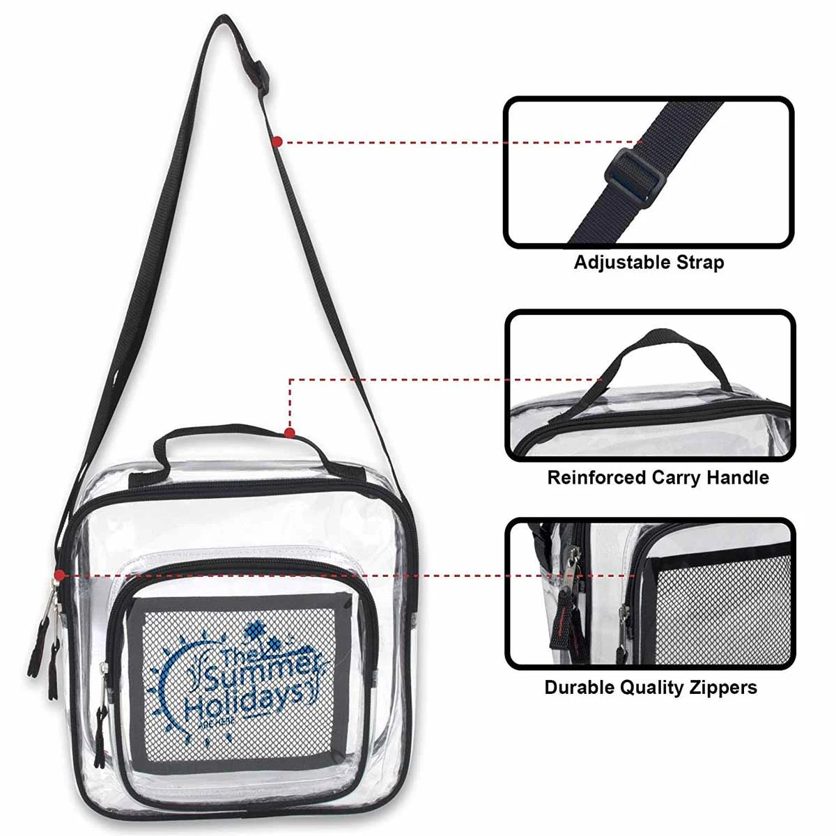 PVC Transparent Shoulder Backpack 1