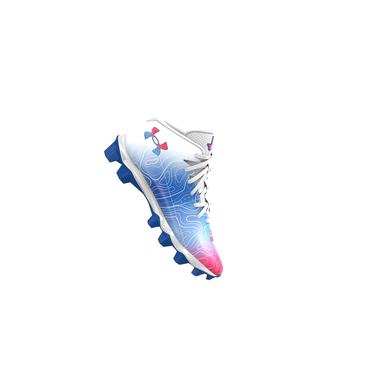 Boys' UA Spotlight Franchise 4 RM TX Jr. Football Cleats 1