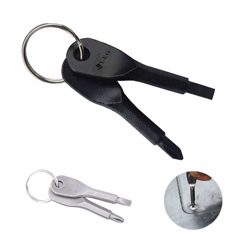 2pcs Mini Portable Multifunction Screwdriver w/ Keychain