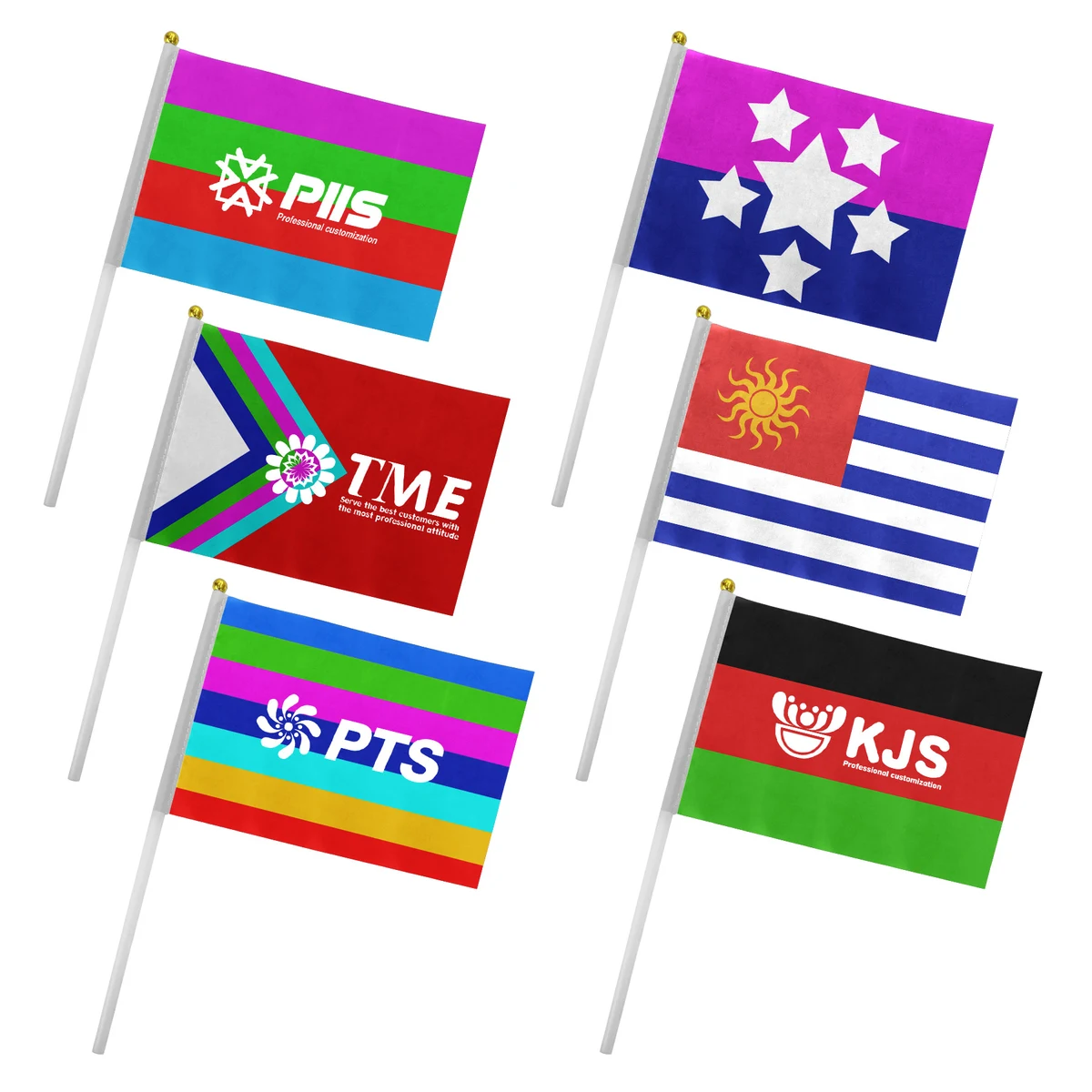 Hand Waving Flags 1