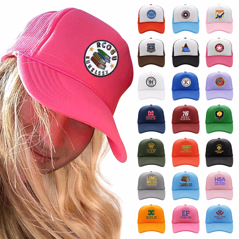 Full Color Embroidered Trucker Hat