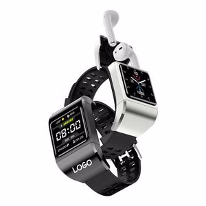 Smart Watch Bracelet With Wireless Ear Buds And Fitness Tracking