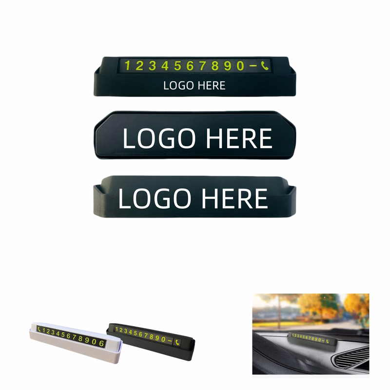 Heat-Resistant Hideable Parking Phone Number Plate For Move The Car