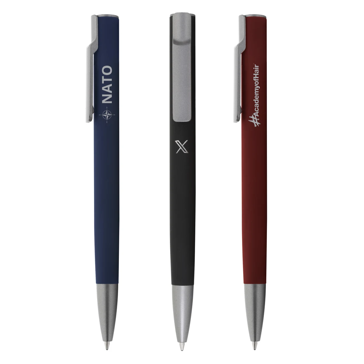 Strata Recycled Aluminum Clip-Click Ballpoint 1