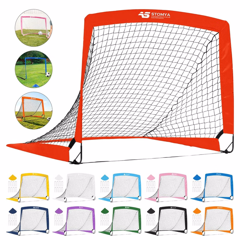 2-Pack Foldable Portable 4Ft×3Ft Kids Soccer Goal For Indoor Outdoor Training