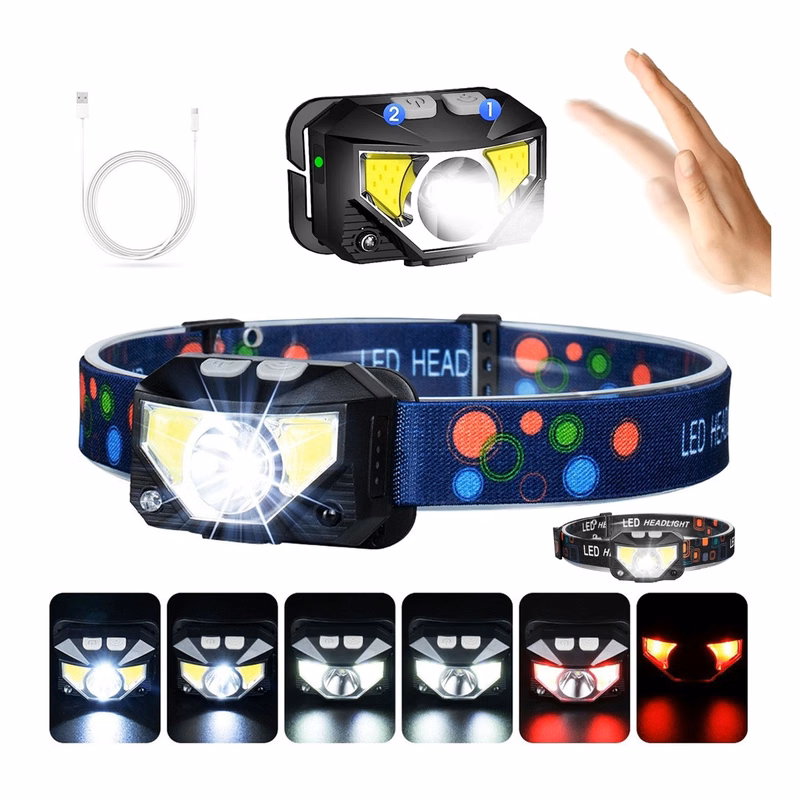 Rechargeable Headlamp Flashlight