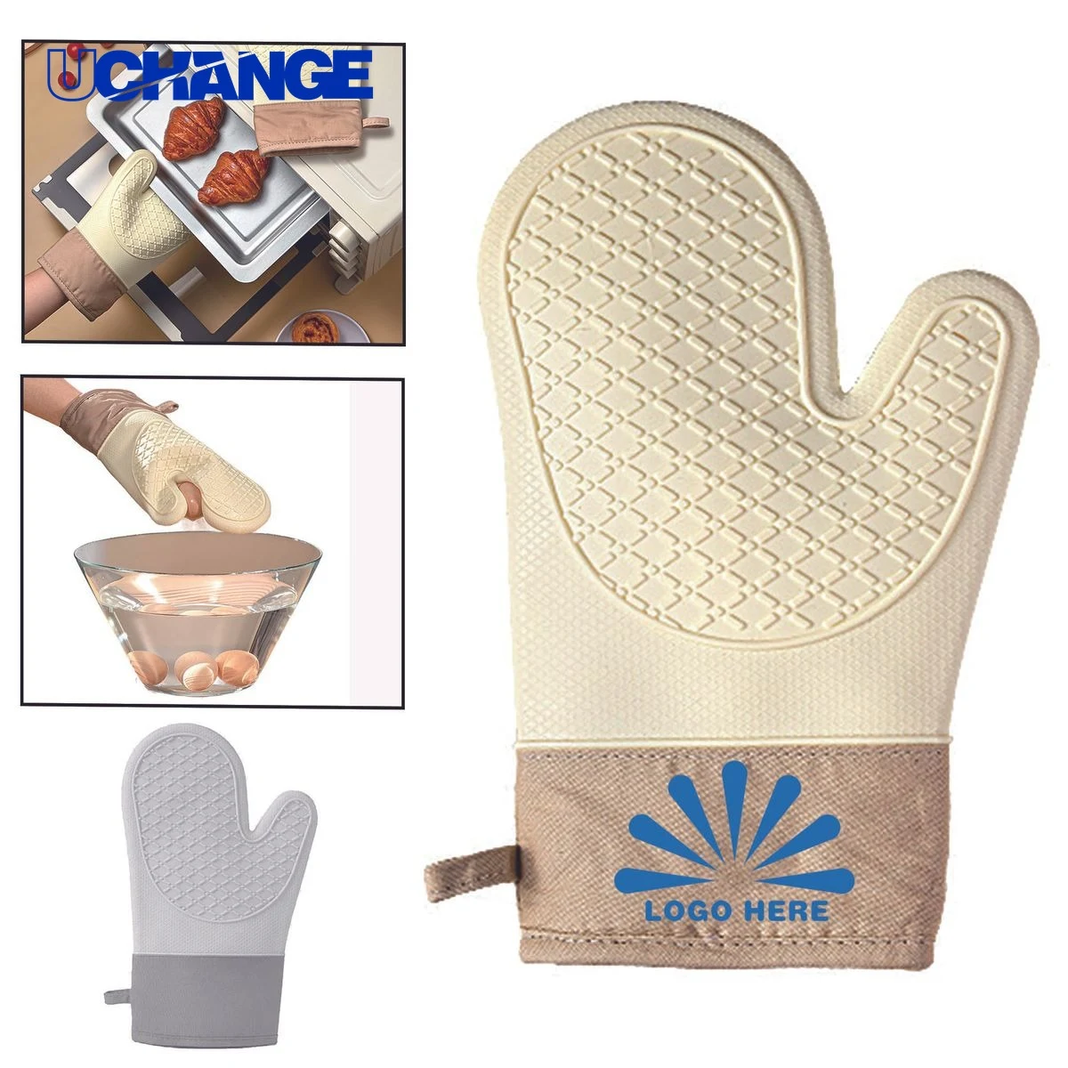 Full Color Anti Scalding Silicone Cooking Gloves 1
