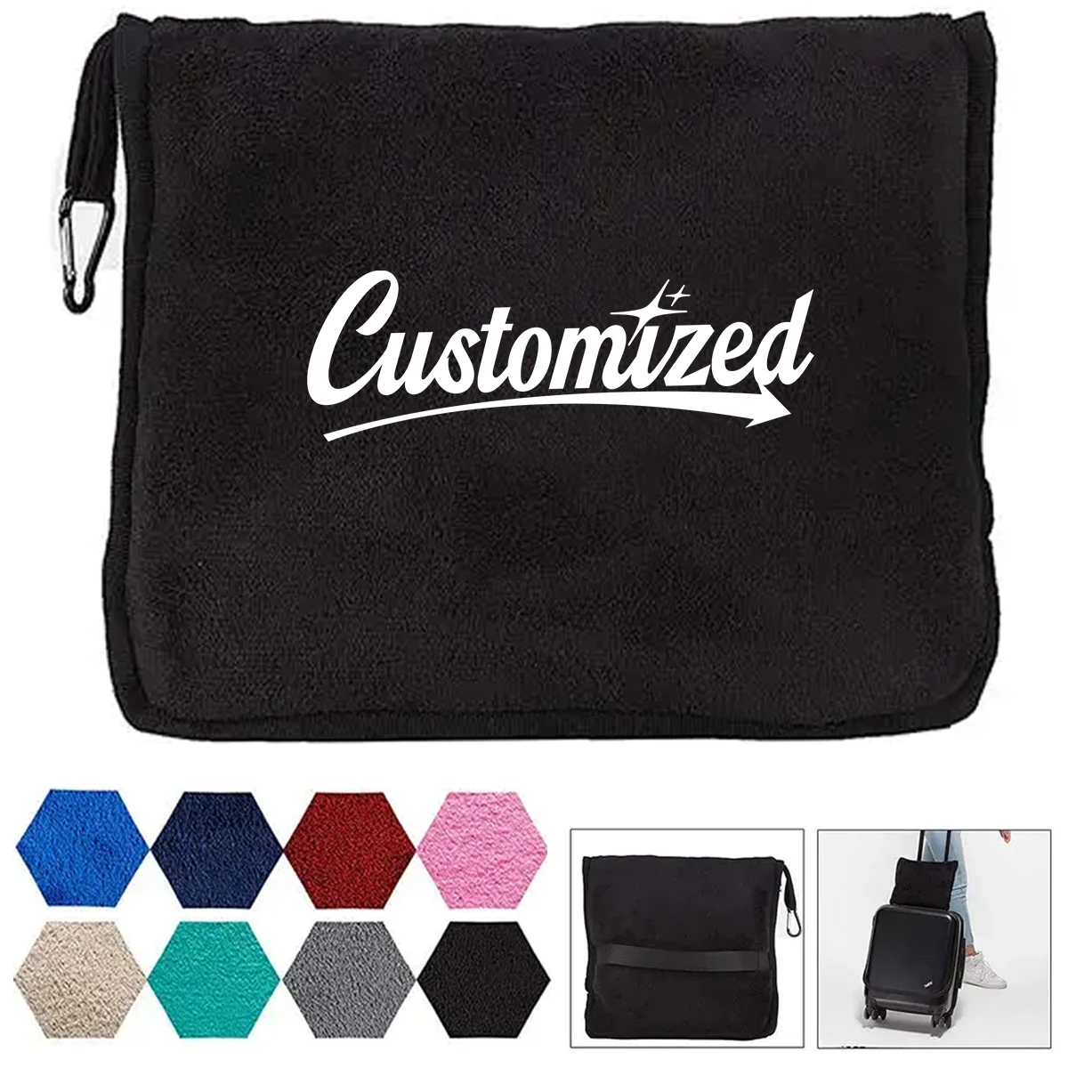 Soft Foldable Travel Blanket Pillow 1