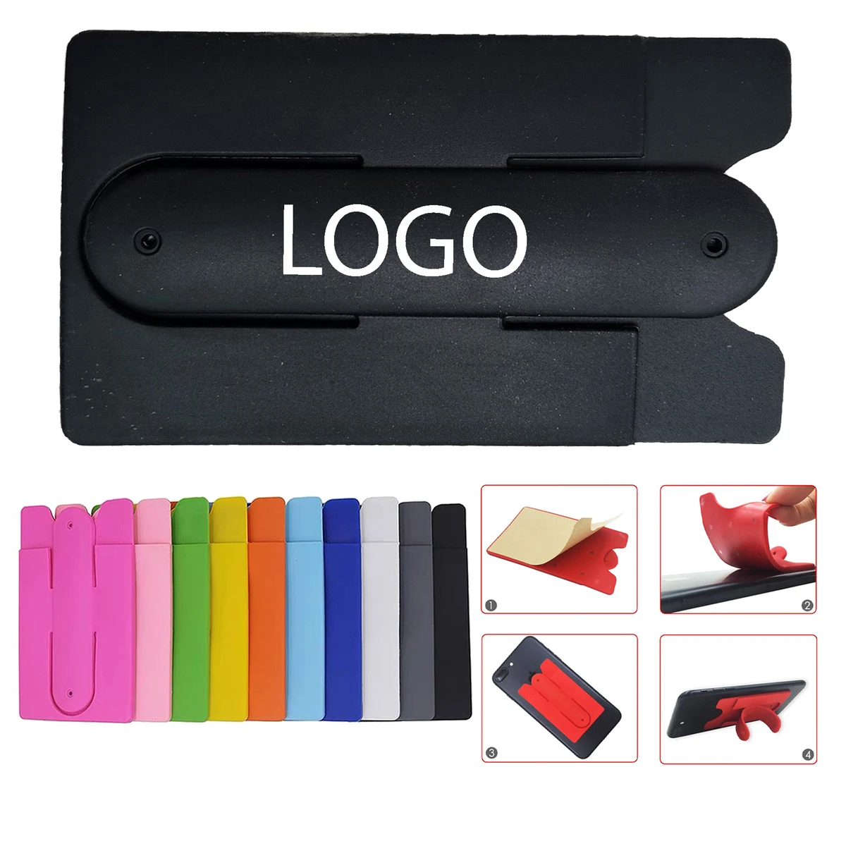 Multi-Function Silicone Phone Wallet Stand 1