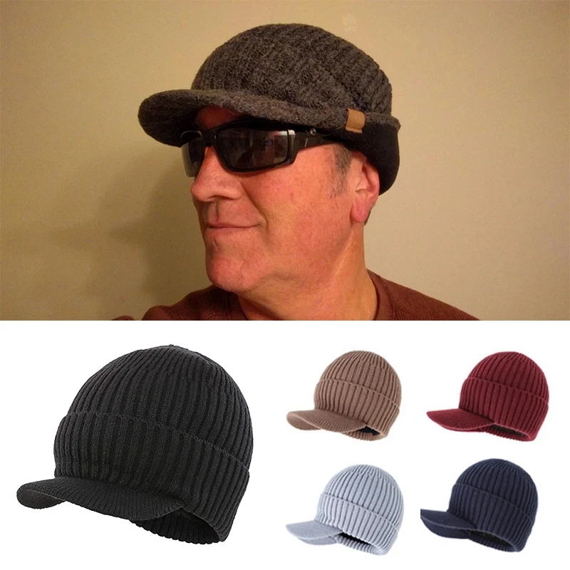 Winter warm heavy knitted beanie 1