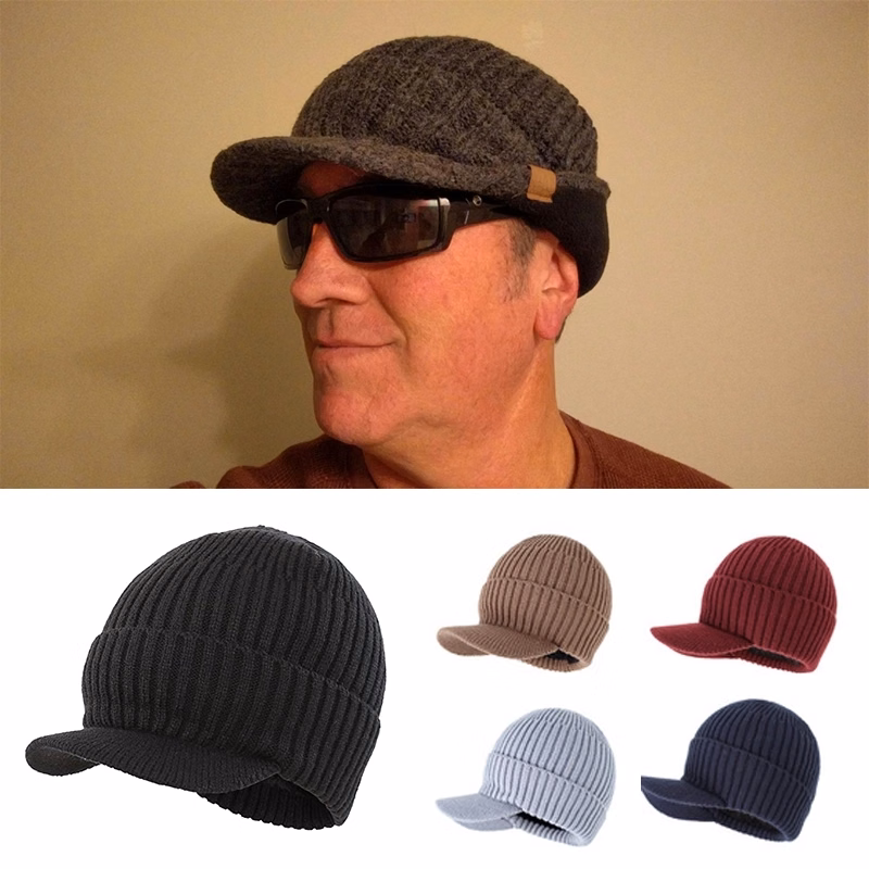 Winter warm heavy knitted beanie
