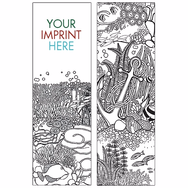 COLORING BOOKMARK - Oceans Bookmark