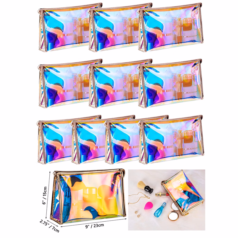 Holographic Iridescent Makeup Pouch