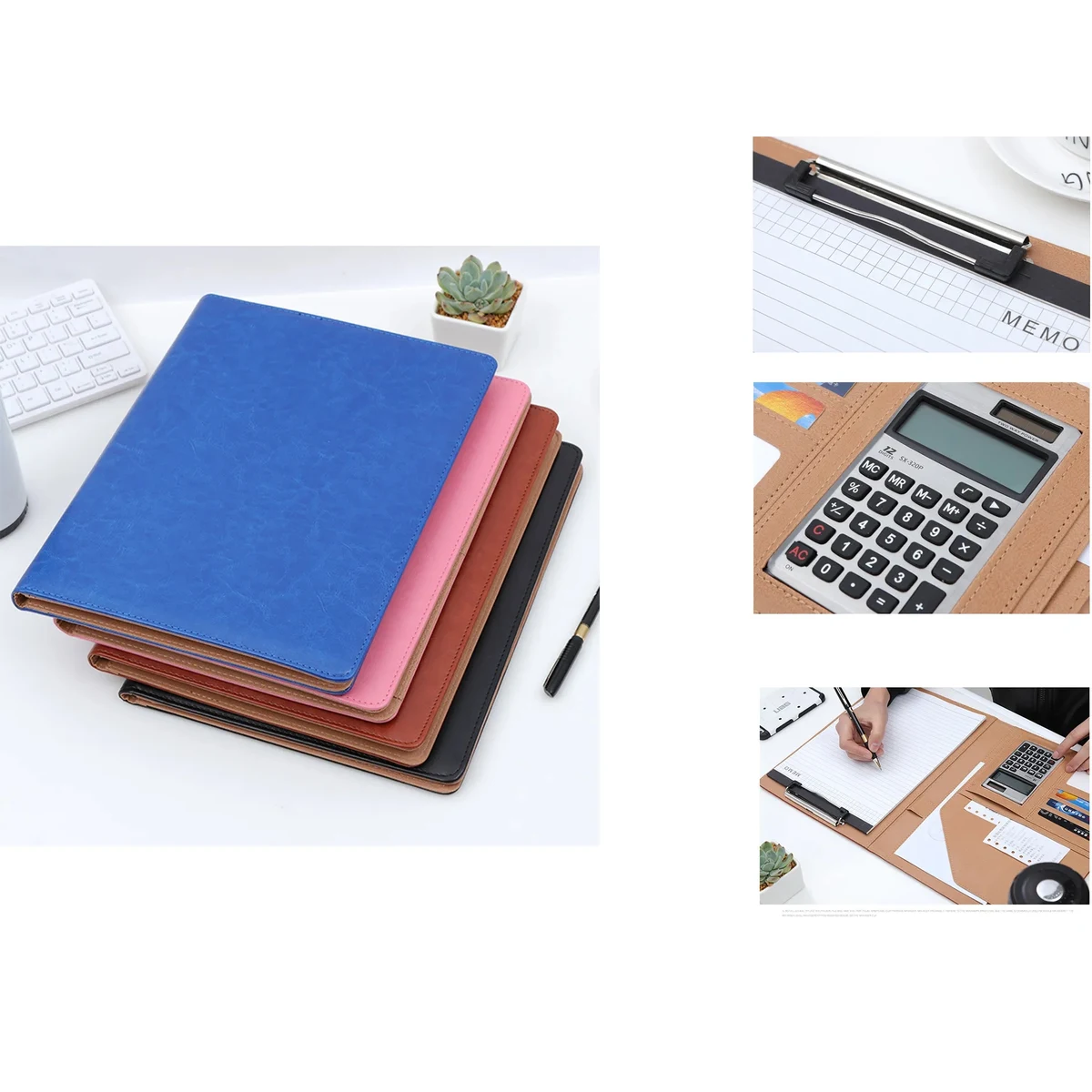 A4 PU Cover Folder with Calculator 1