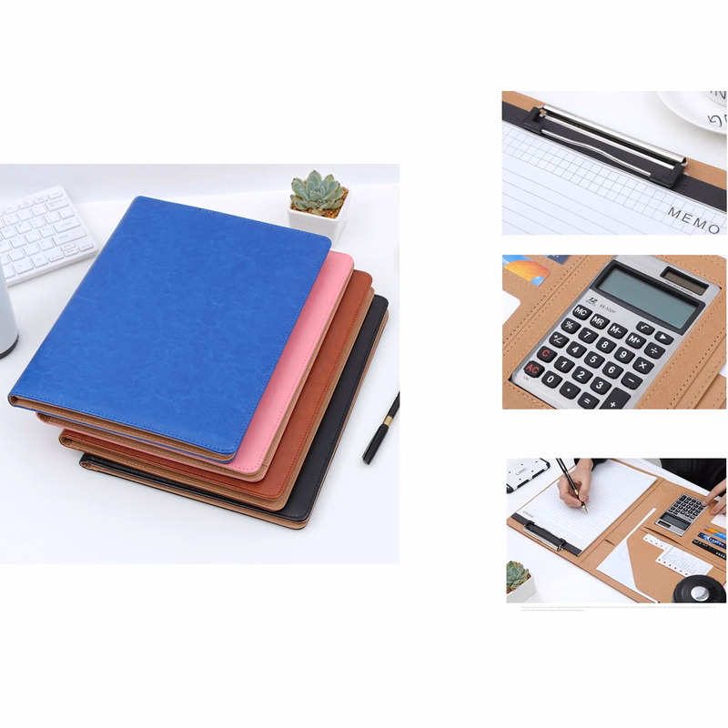 A4 PU Cover Folder with Calculator