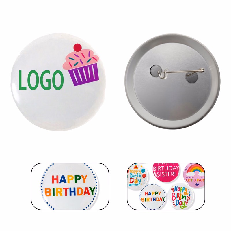 2.3" Inch Round Custom Button