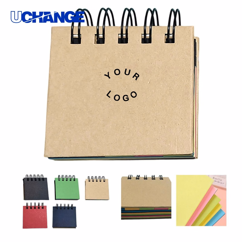 Sticky Memo Book Organizer with Wire Binding