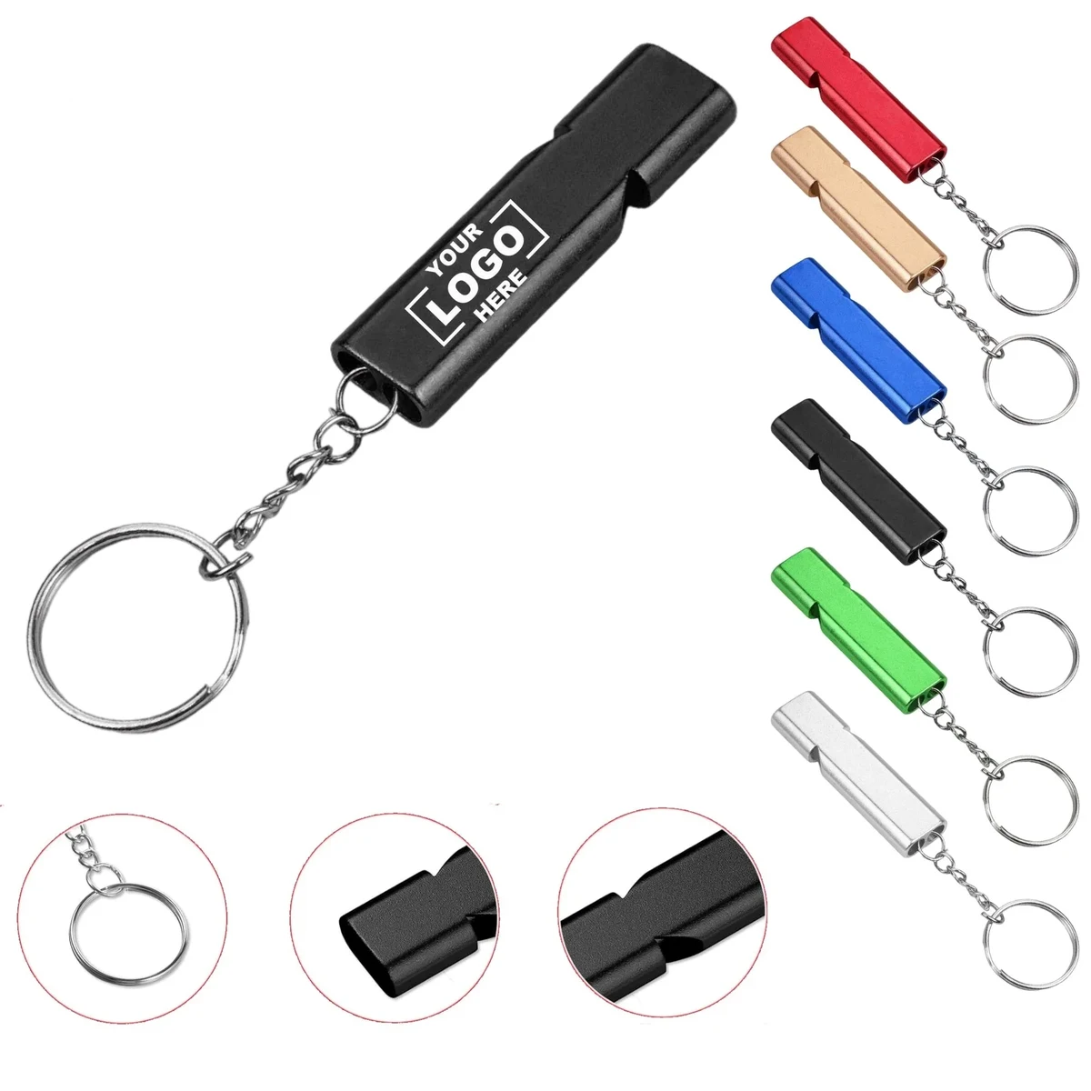 Portable Outdoor Emergency Two Barrel Whistle 1