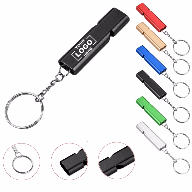 Portable Outdoor Emergency Two Barrel Whistle
