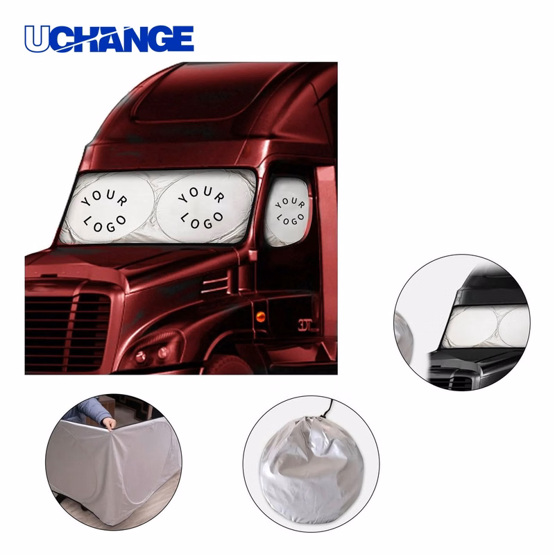 Large Reflective Truck Sunshade for UV Blocking