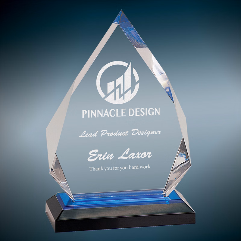 5.25" x 7.75" Blue Diamond Impress Award