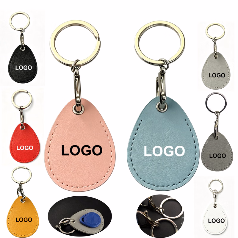 Teardrop Shaped Sensor Access Card Holder Key Chain