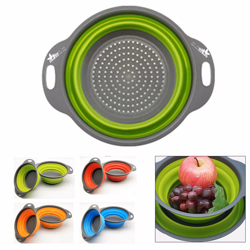 Collapsible Silicone Sink Strainer Basket