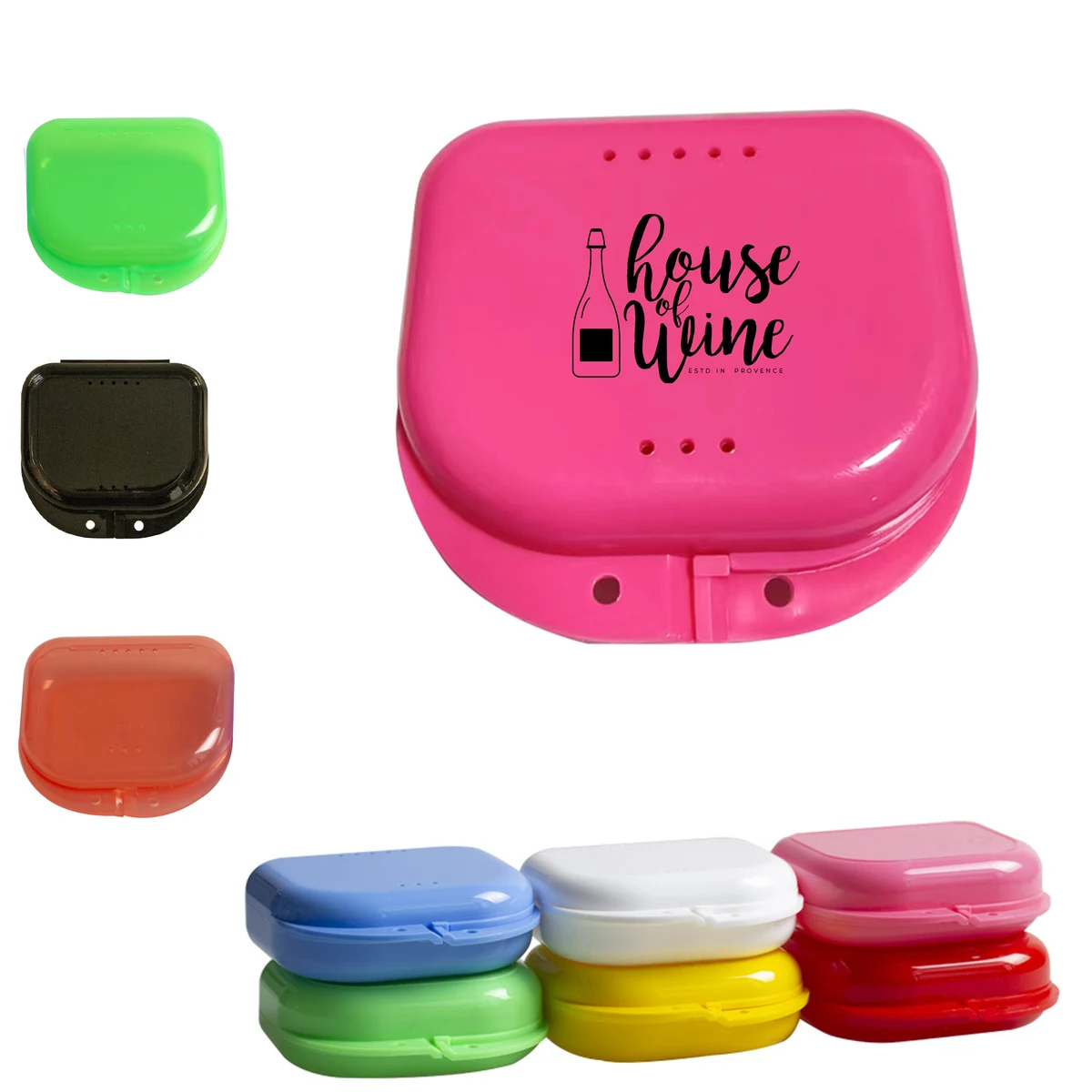 Dental Tray Denture Box Container With Vent Holes 1