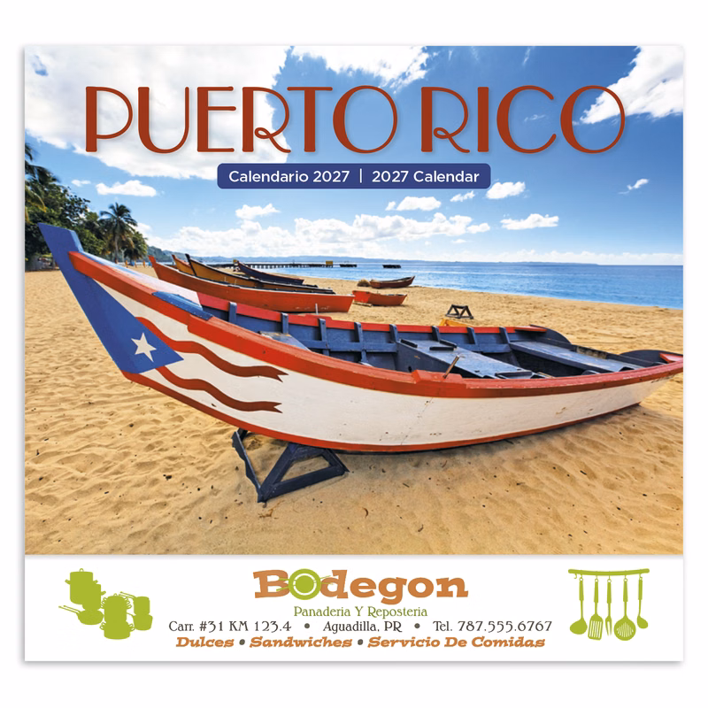 Good Value™ Puerto Rico - Stapled Calendar