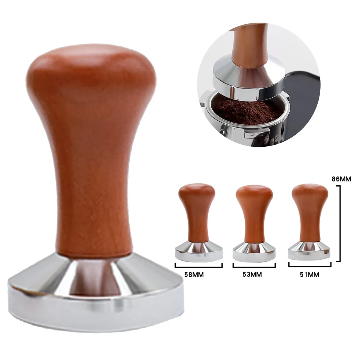 Stainless Steel Coffee Press With Wooden Handle 1