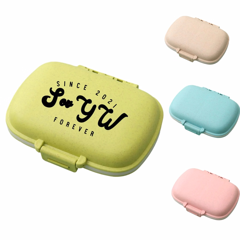 Creative Portable 8 Compartment Pill Box MOQ 100
