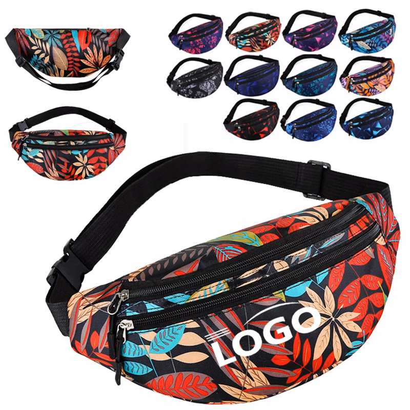 3 Zipper Waist Pack w/ Full Wrap Sublimation Fanny Bag
