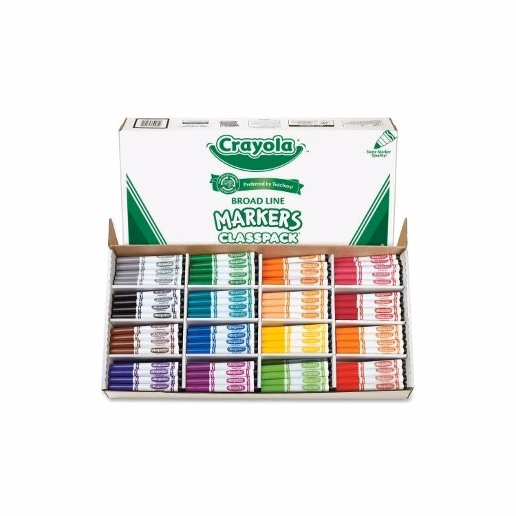 Crayola Markers Classpack - 16 Colors Broad Line 256 Pieces