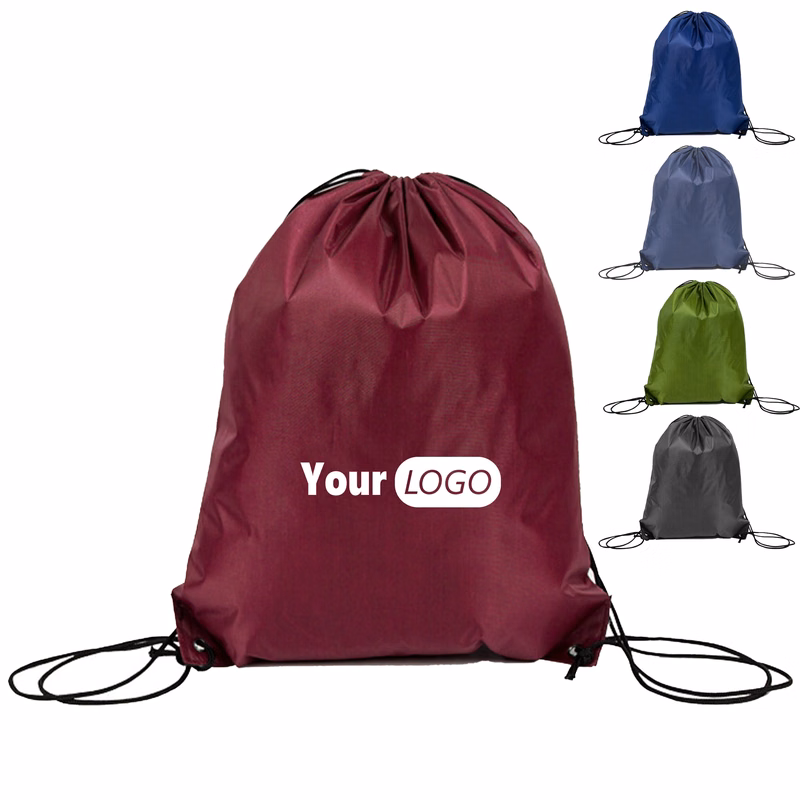 Oxford Customizable solid color drawstring backpack