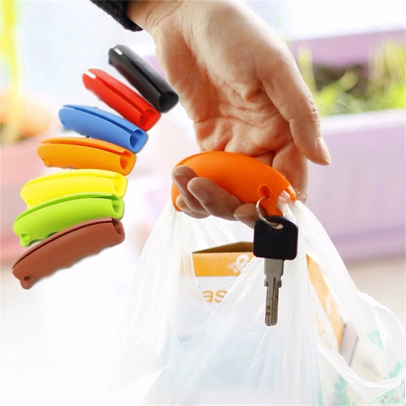 Strong Silicone Handle Carrier for Grocery Shopping Bag