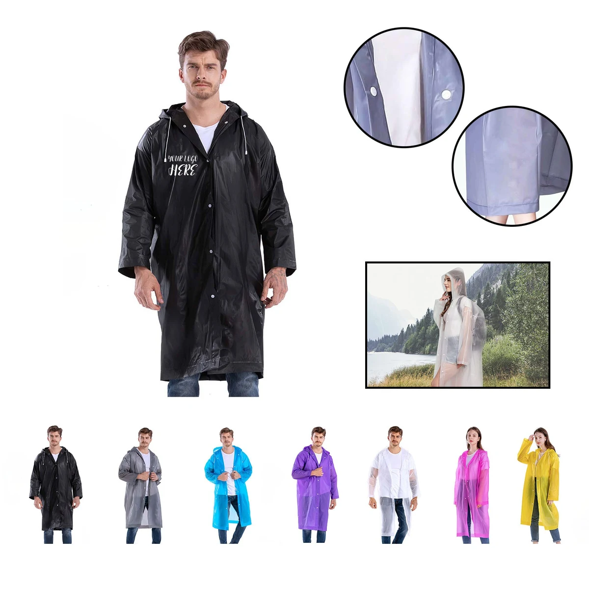 Long Sleeve Reusable Poncho 1