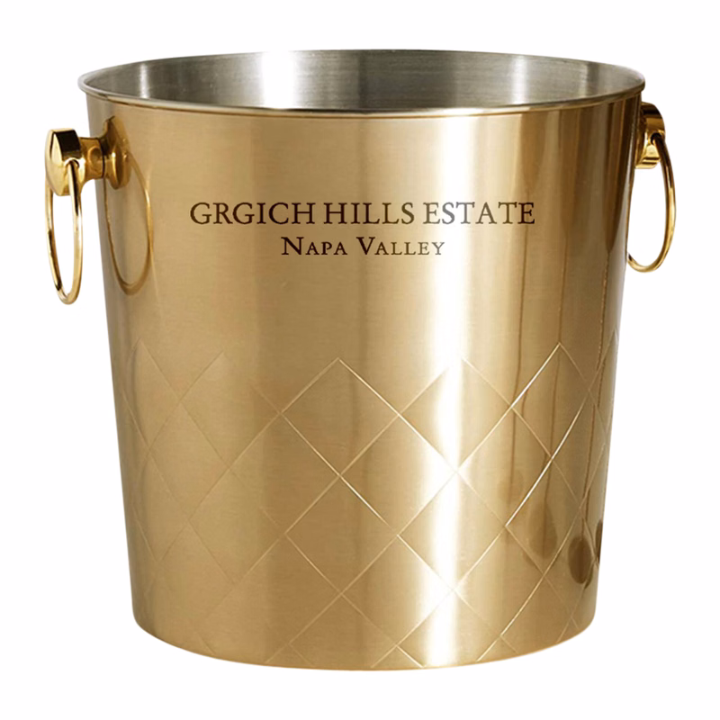 Diamond Stainless Steel Ice Bucket