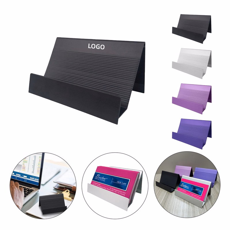 Business Card Holder Display Stand Aluminum