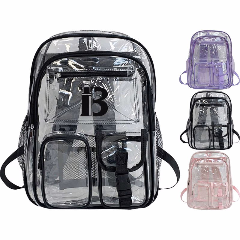 Multiple Pockets Clear PVC Backpack