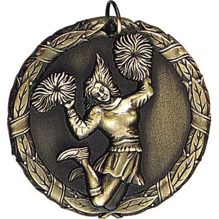 Cheer Female XR200 Series Medal, 2" 1