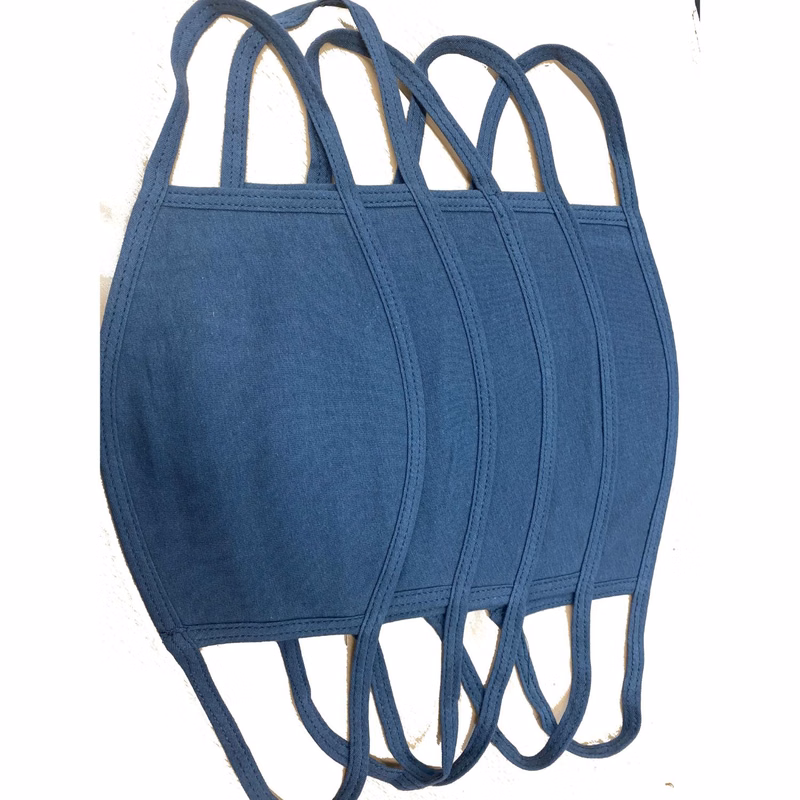 USA Made 3-Layer Reusable Cotton Face Mask w/ Elastic Loop