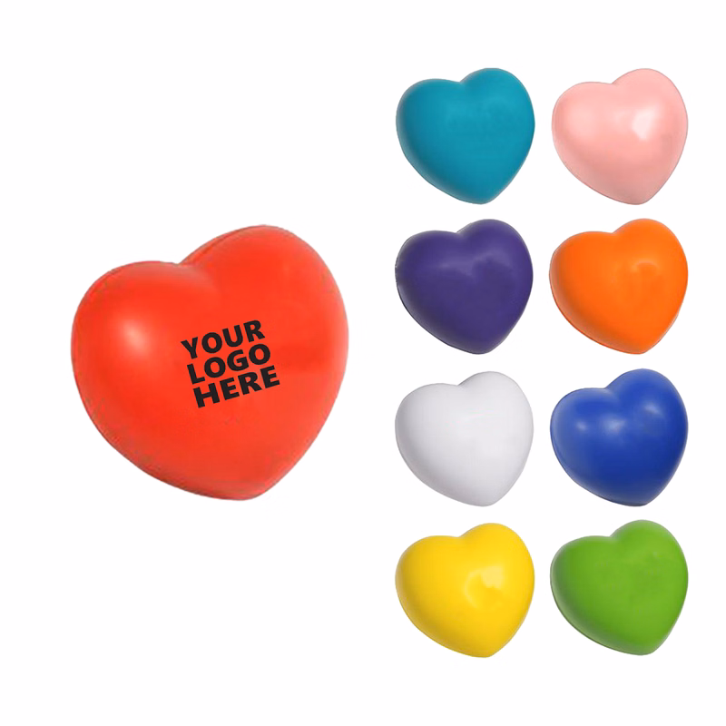 Soft PU Heart Shaped Stress Relief Ball