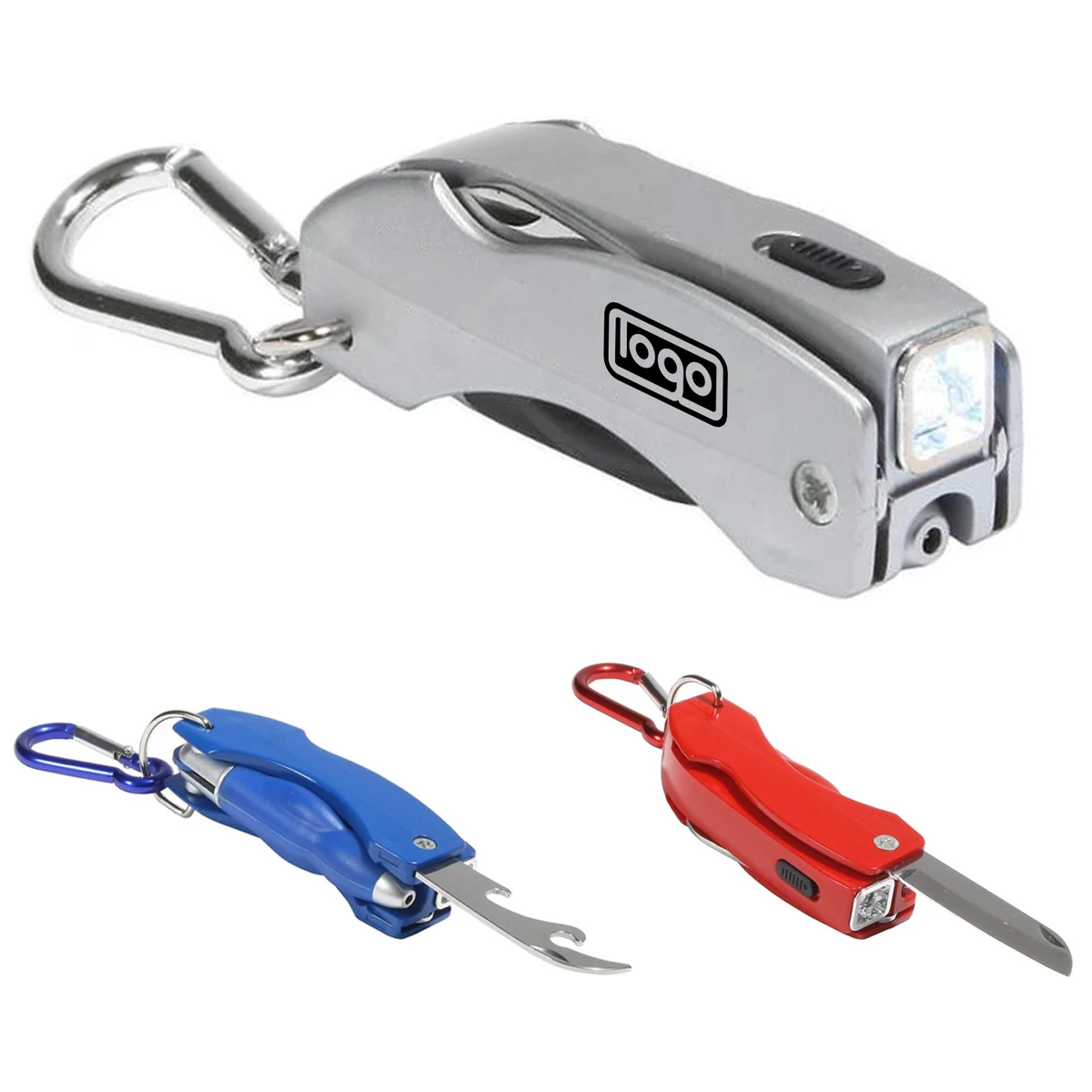 4-in-1 Multifunction LED Bottle Opener Folding Knife 1