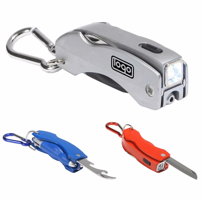 4-in-1 Multifunction LED Bottle Opener Folding Knife
