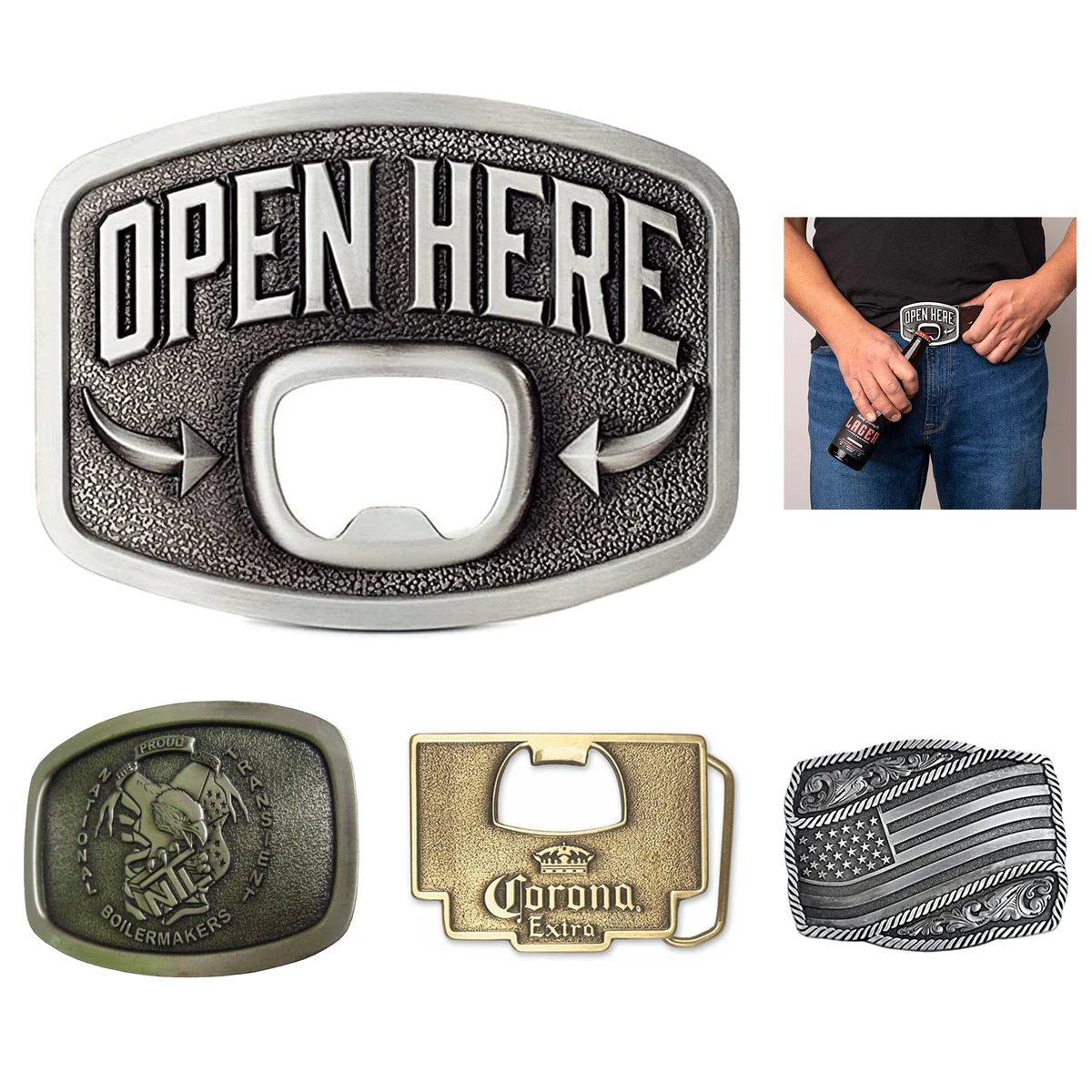 Vintage Die Cast Belt Buckles MOQ 100PCS 1