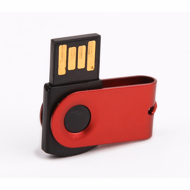 128MB Mini Chip on Board (COB) Swivel USB 2.0 Flash Drive.