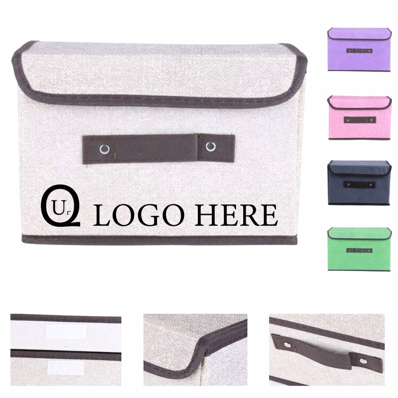 14.1X 9.4 X 9 Inch Foldable Flip-Top Storage Boxes