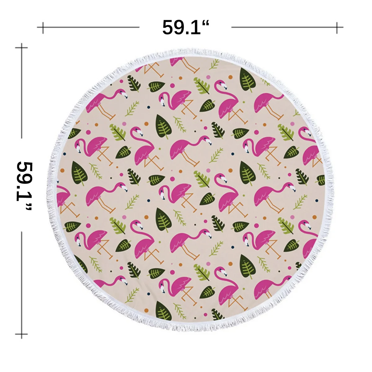 Full Color Microfiber Round Beach Towel 1