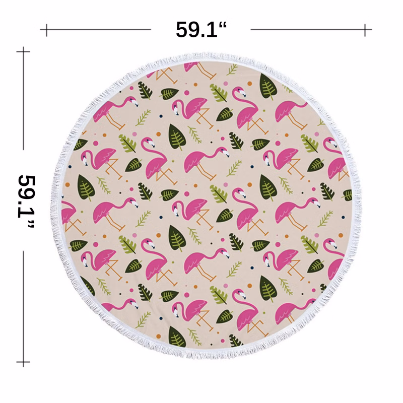 Full Color Microfiber Round Beach Towel