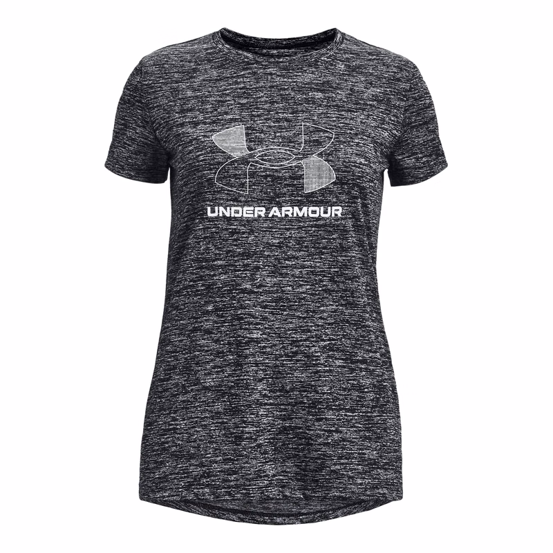 UA Tech Twist Big Logo Girls' Short Sleeve